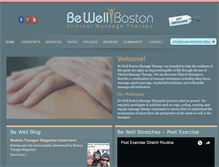Tablet Screenshot of bewellboston.com